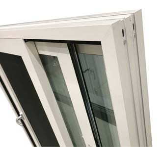 white color aluminum sliding window