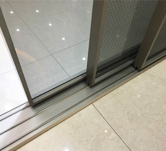 narrow frame aluminum sliding door