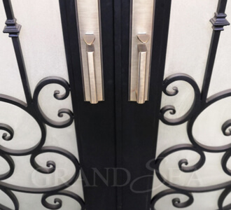 custom iron entry doors
