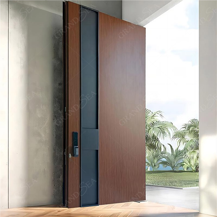 wooden security revolving door