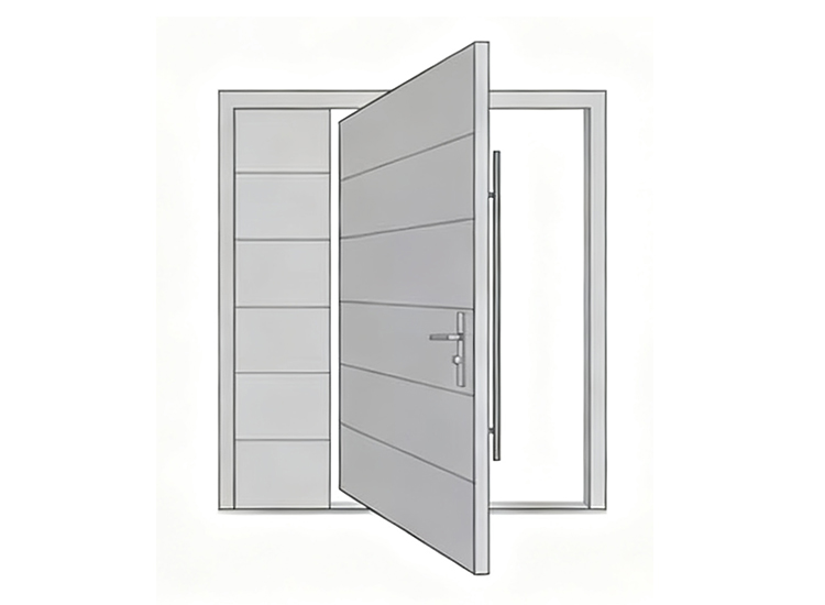 waterproof metal pivot door