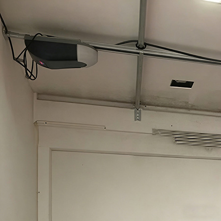 vertical grille garage door