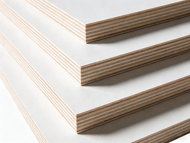 white Plywood interior doors