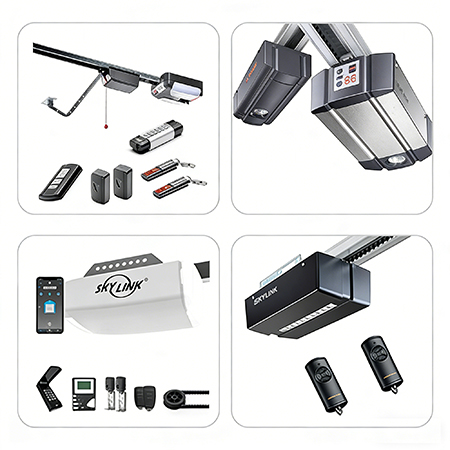 modern steel garage door