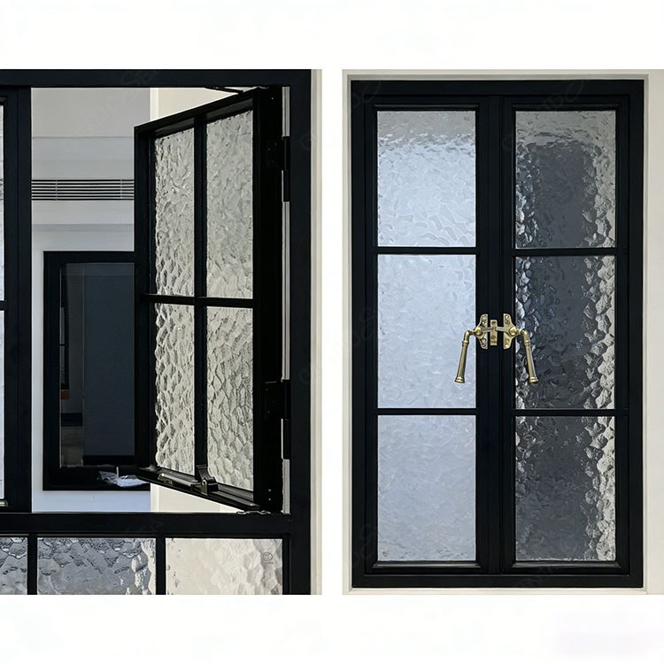 aluminum frame arch casement window