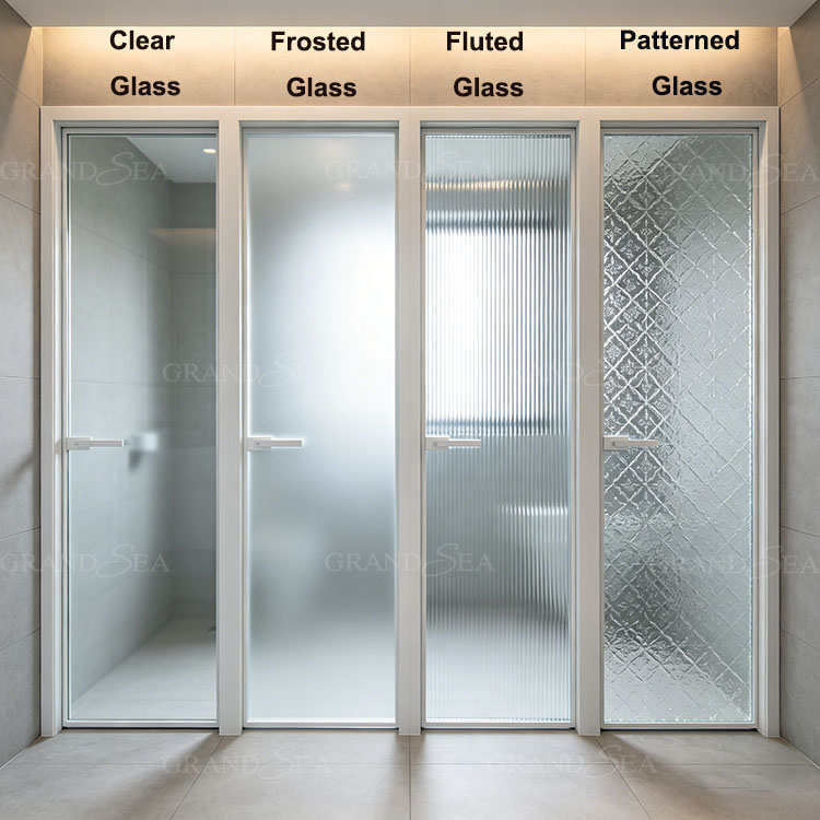 Slim Aluminum Glass Swing Door
