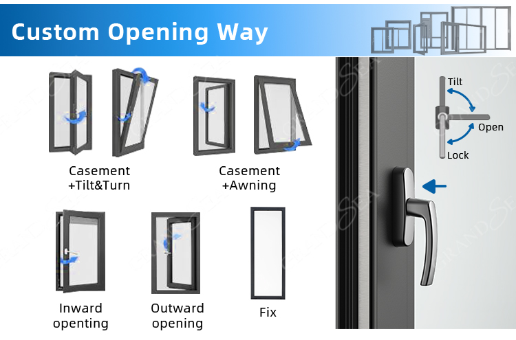 french arch casement windows