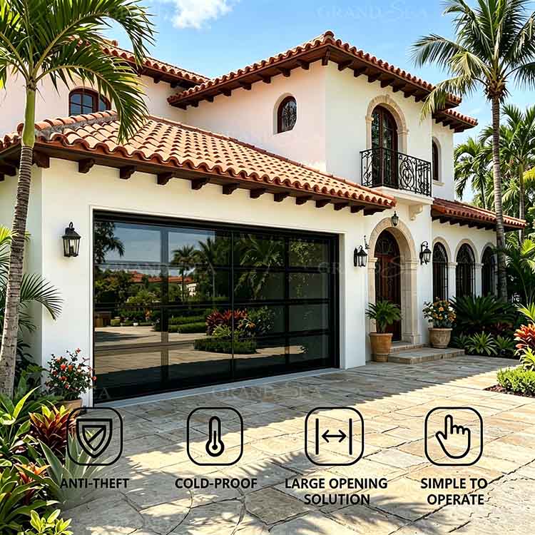 full view glass garage door