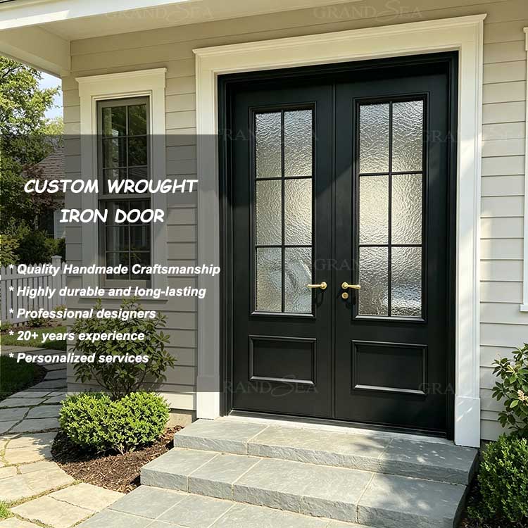 wrought iron entrance door