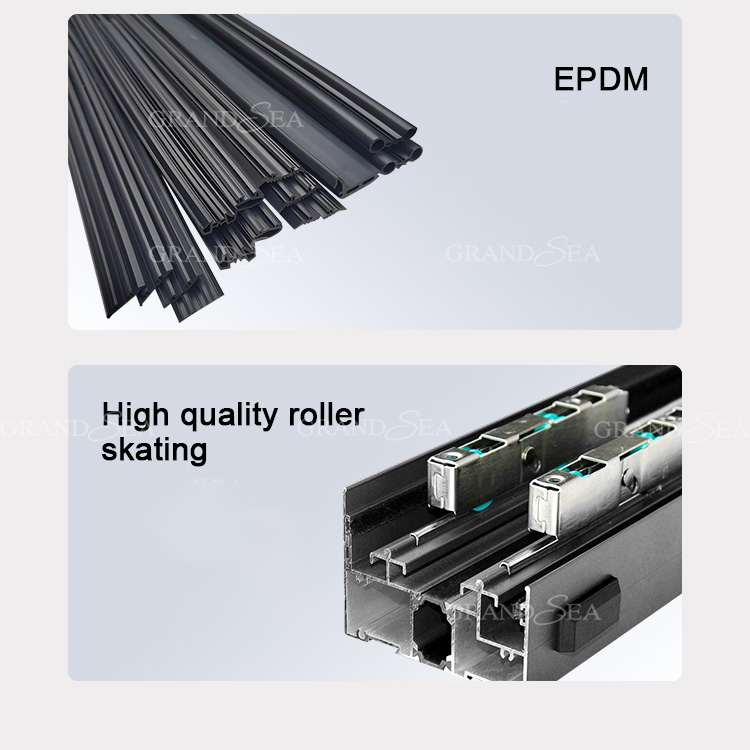 horizontal sliding aluminum window