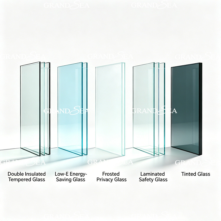aluminum double glazed sliding window