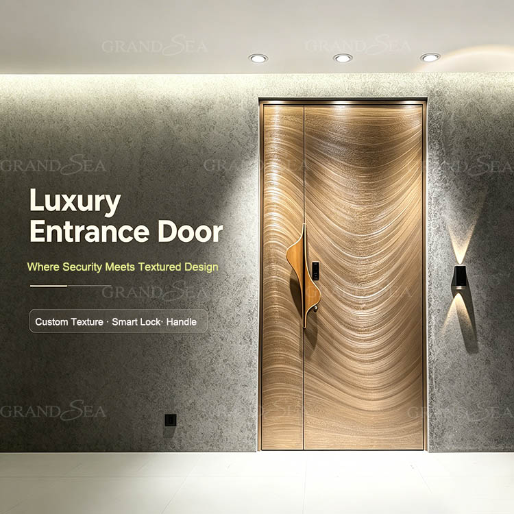 cast aluminum metal front door