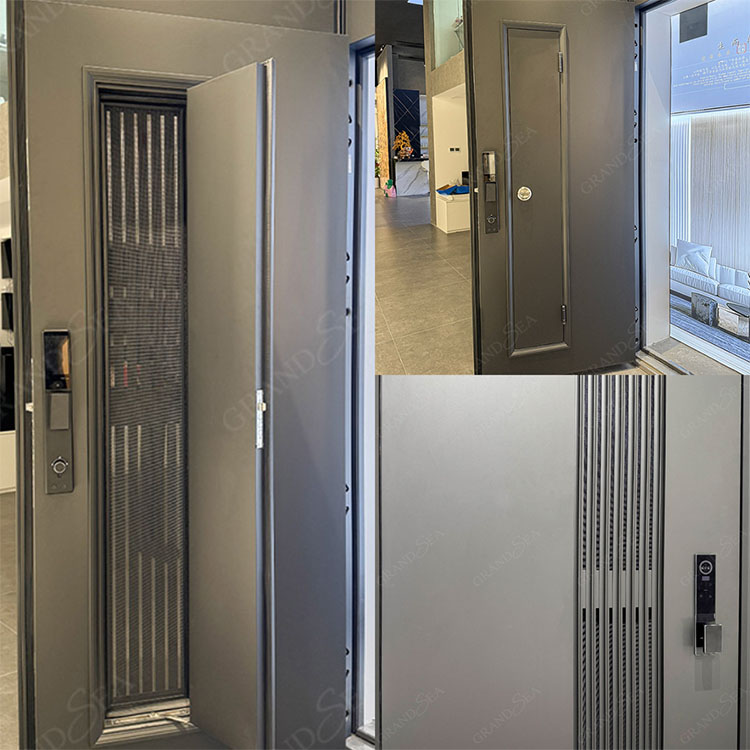 custom cast aluminum door
