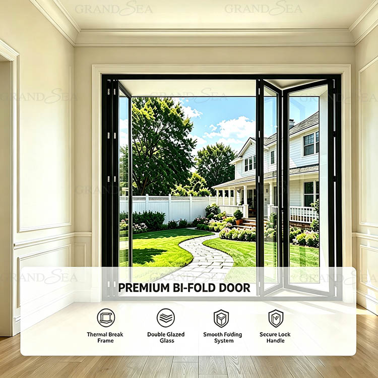 aluminum bi fold patio door