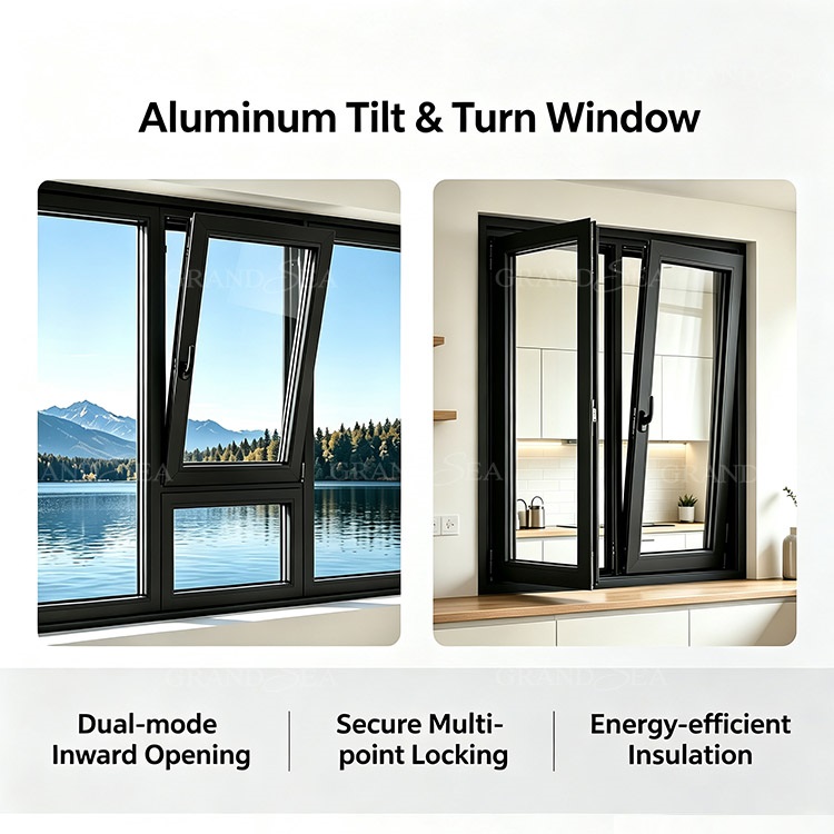 aluminum tilt-turn window