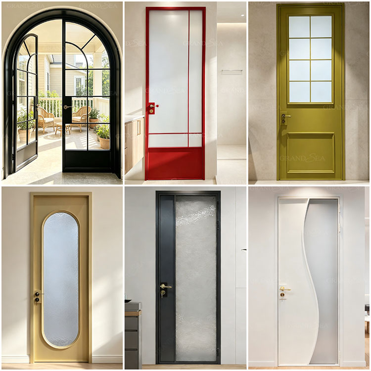 glass door for bedroom