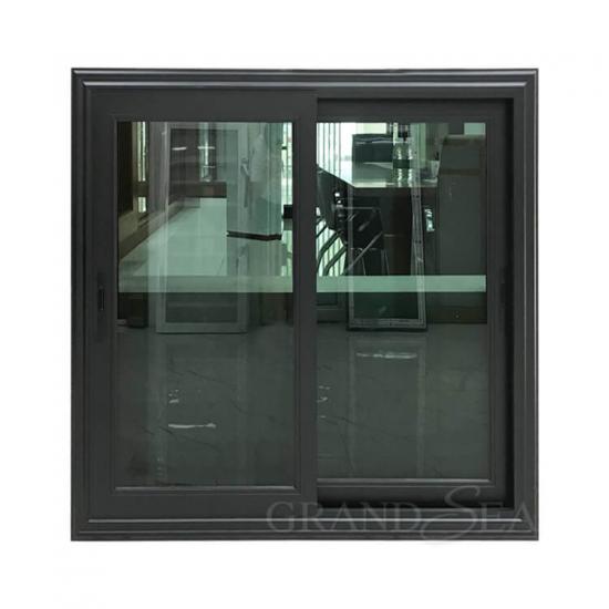 fenêtre coulissante en aluminium noir