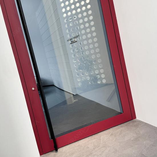 glass aluminum pivot door