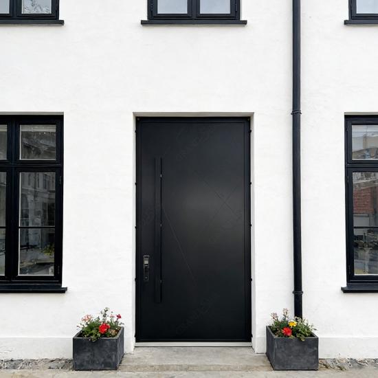 porte pivotante surdimensionnée en aluminium