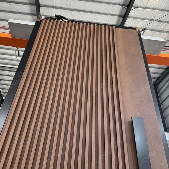 Solid wood pivot entry door