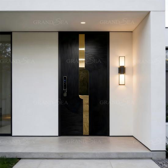 porte d'entrée de luxe sécurisée