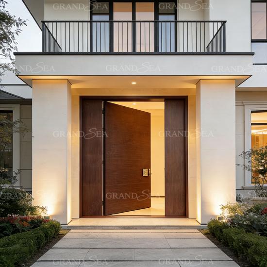 modern pivot entrance door