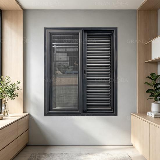volet en aluminium noir