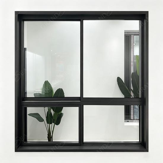 fenêtre coulissante en aluminium à cadre étroit et fin