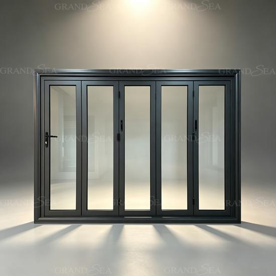fenêtres pliantes en alliage d'aluminium