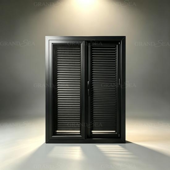 volet en aluminium noir