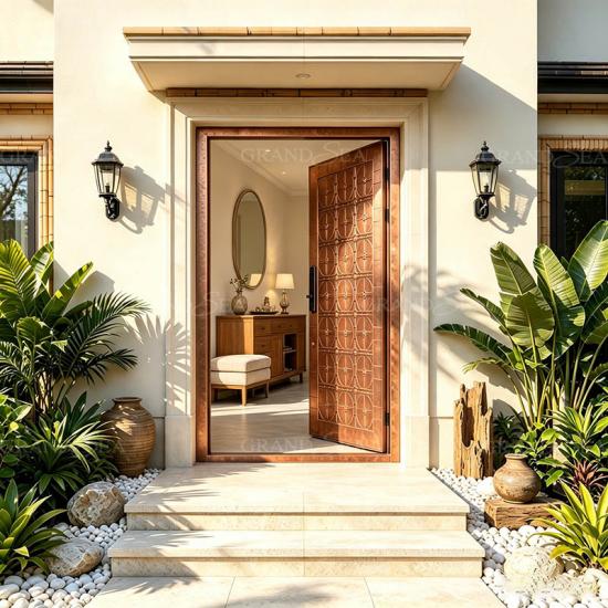 3d carving pivot door