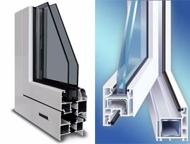 améliorer l'utilisation de l'aluminium ou du pvc pour les fenêtres